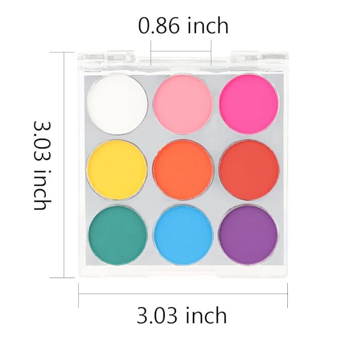 SUAKE 9 Colorful Light to Dark Matte Eyeshadow Palette. Highly Pigmented Pink Orange Blue Purple Eye shadow Paleta.Blendability Matte Makeup Powder Palet.paleta de sombras de ojos-Velvo Beauty
