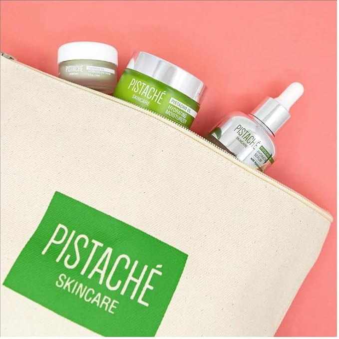 Pistaché Skincare Pistachio Oil Ultimate Face Trio Set + Eye Cream, Hyaluronic Acid Face Serum & Face Moisturizer + Hydrates and Nourishes + Vitamin E + Antioxidant Protection-Velvo Beauty