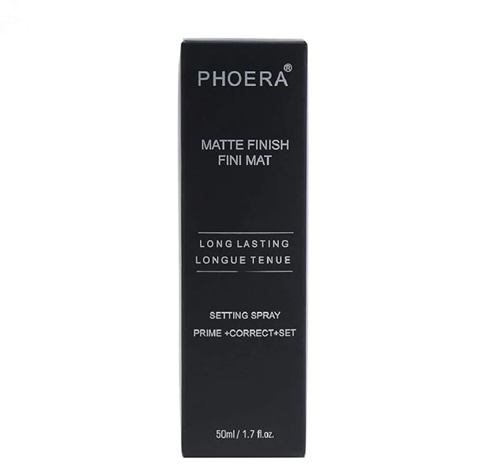 AQUAPURITY Phoera Makeup Setting Spray 3 In 1 Fixer, Primer & Corrector Matte Finish, Makeup Sealer Spray Long Lasting16Hr Wear Face Make Up Foundation Light Weight Beauty Blender-Velvo Beauty