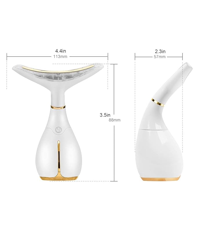 Ms.W Red Light Facial Massager, Face Massager Tool for Skin Care with LED, Thermal, and Vibration,Tightenings and Rejuvenation for Face and Neck-Velvo Beauty