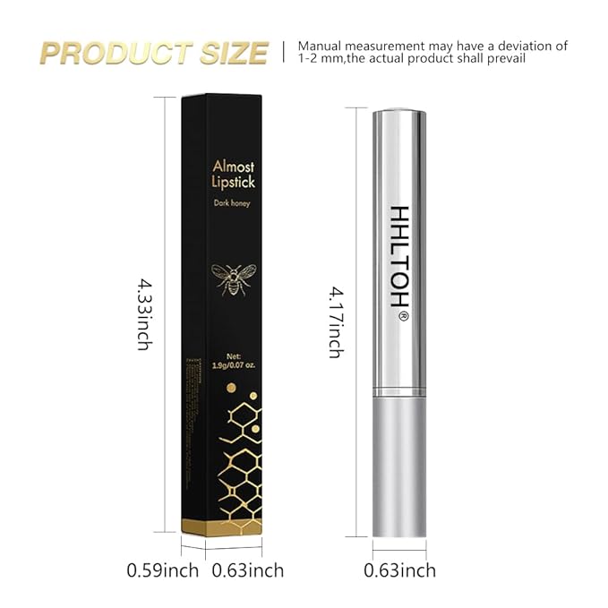 1PCS Honey Tinted Lip Balms Lip Stain, Sheer Hydrating Lip Balm for Women All Skin Tones, Korean Natural Black Cherry Lip Tint Moisturizing Nourishing Lips Balm Lipstick, Bálsamo labial con color miel-Velvo Beauty