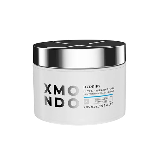 XMONDO Hydrify Ultra Hydrating Mask - Deep Conditioning Treatment for Dry, Damaged Hair, Intense Moisture with Hyaluronic Acid, Shea Butter, and Our Signature 6 Oil Blend 7.95 fl. oz.,-Velvo Beauty