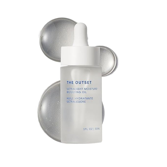 The Outset Ultralight Moisture Boosting Face Oil - Fragrance Free with Squalane - Non-clogging, Fast-Absorbing - Clean, Vegan, Gluten Free - All Skin Types, Sensitive Skin - 1 fl oz-Velvo Beauty