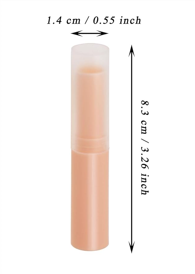 0.14oz Empty Flavored Lip Balm Container Tubes Plastic Homemade Moisturizing Lip Stick with Caps Bulk Fit for Women Adult DIY Making Supplies, 25 Count (Pink)-Velvo Beauty