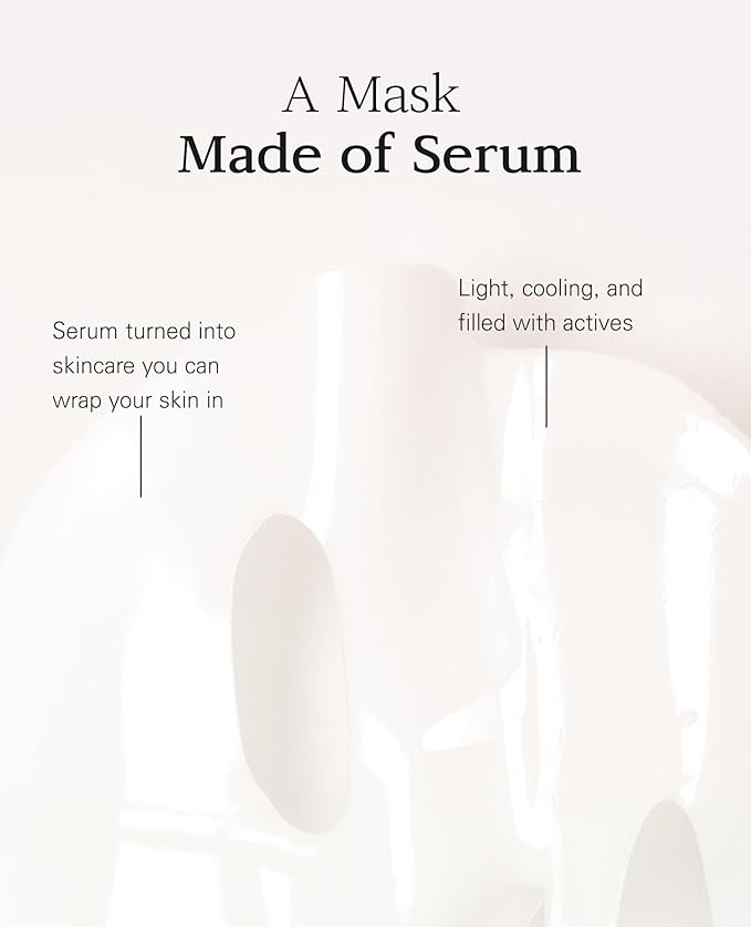 Nuborn Cell Hydrogel Collagen Mask | Advanced Stem Cell Face Mask for Dry Skin | 2% Niacinamide, Peptides, Collagen, and Hyaluronic Acid | Made in Korea, (4 masks) Pack of 1-Velvo Beauty