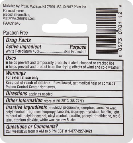 ChapStick Classic Original Lip Balm Tube, Lip Care - 0.15 Oz (1 Blister Pack)-Velvo Beauty