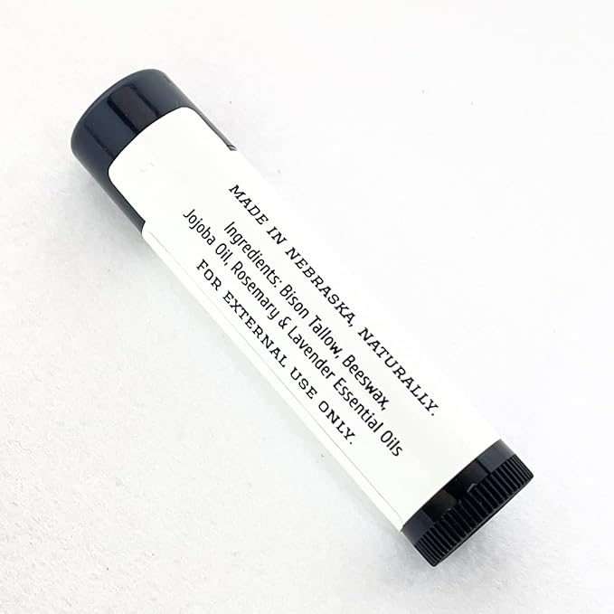 Pure Bison Tallow Lip Balm, Wild Herb, (5 pack) - Rosemary & Lavender, Moisturizing, Non-Habit Forming-Velvo Beauty