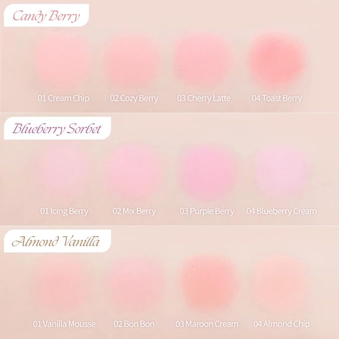 Dasique Blending Mood Cheek #09 Almond Vanilla | 4 Blendable Shades in Lightweight Smooth Powder | Vegan | Blush-Velvo Beauty