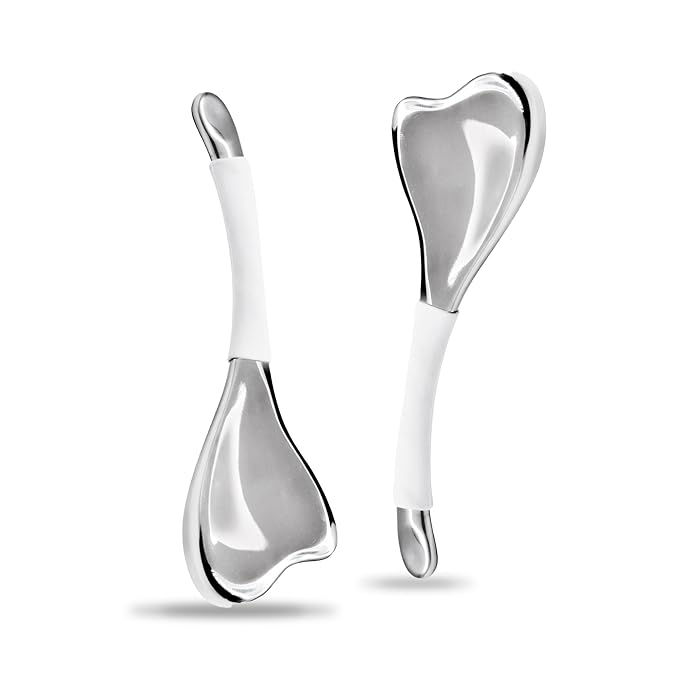 Ice Globes for Face & Eyes, Unbreakable Stainless Steel Cryo Massagers for Skincare Routines, Multifunctional Cold Roller Cooling Globes for Puffiness, Sagging Skin, Fine Lines, and Facial Relaxation-Velvo Beauty