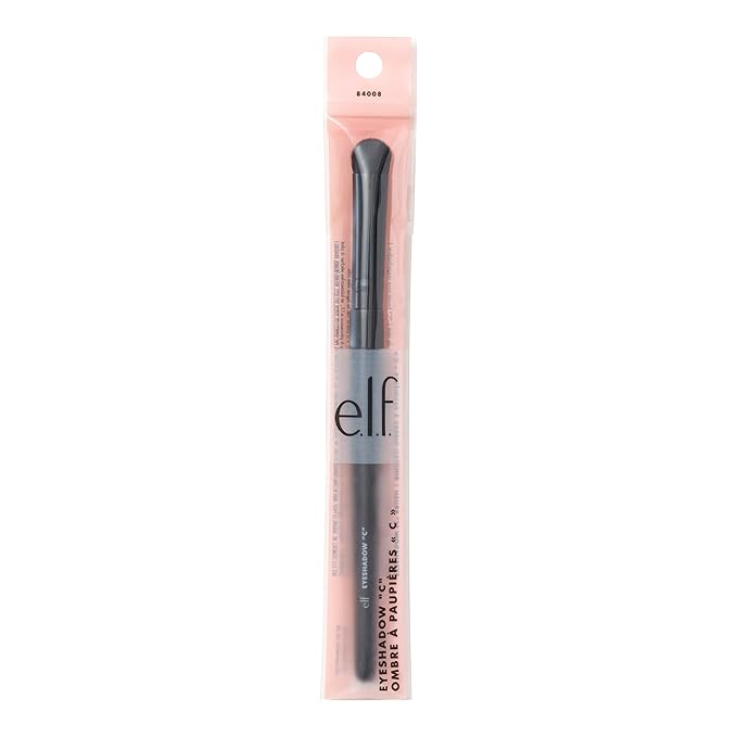 e.l.f. Eyeshadow "C" Brush, Curved Eyeshadow Brush For Blending & Diffusing, Helps Create The Perfect Smoky Eye, Vegan & Cruelty-Free-Velvo Beauty