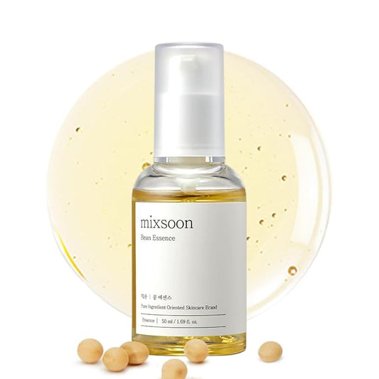 mixsoon Bean Essence, Vegansnail, Exfoliating Essence for face, Hydrating Korean Skin Care,Glassskin 1.69 fl.oz/50ml-Velvo Beauty