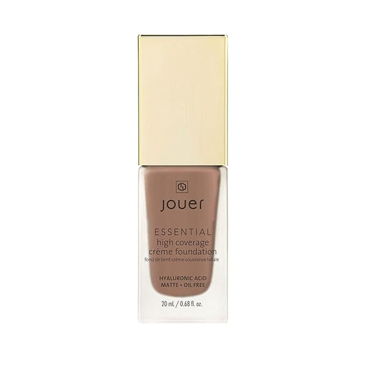 Jouer Essential High Coverage Crème Foundation | Men & Women | Available in 50 Shades for All Skin Tones | Healthy Ingredients | Paraben, Gluten & Cruelty Free | Vegan Friendly-Velvo Beauty