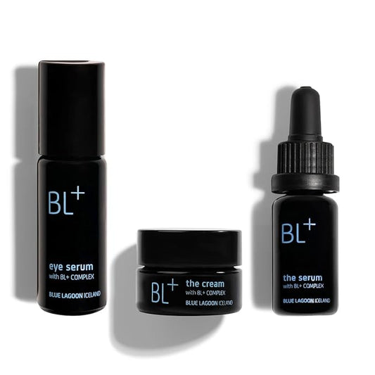 Blue Lagoon - BL+ Award Winners Kit, BL+ Eye Serum, BL+ The Serum, BL+ The Cream (20% Savings - $268 Value) | Sustainable, Bioactive Luxury Skincare (3-Piece Set)-Velvo Beauty