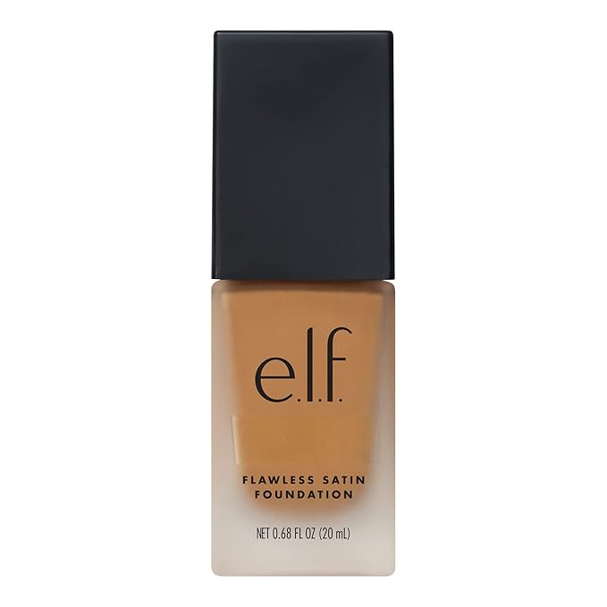 e.l.f. Flawless Finish Foundation, Lightweight & Medium Coverage, Semi-Matte Finish, Cashew, 0.68 Fl Oz (20mL)-Velvo Beauty