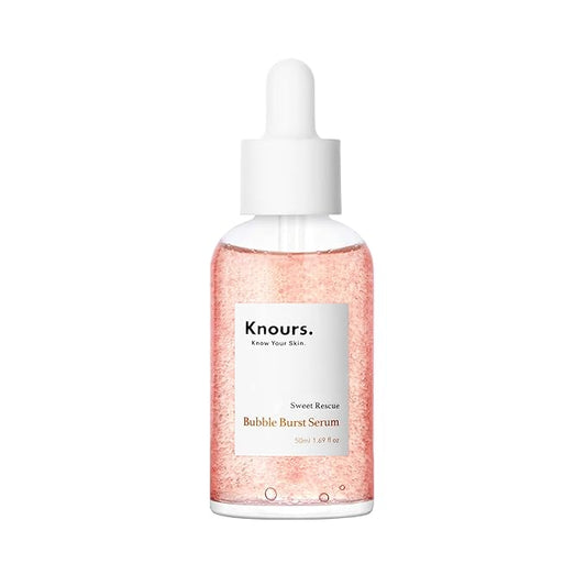 Knours. Balancing 5xHA+Gromwell Root oil Bubble Burst Serum w/ 59% Rose Water Niacinamide, Retinal Hydrating Healthy Serum for Improved Tone & Texture EWG Verified Clean Beauty 50ml/1.69fl. oz.-Velvo Beauty