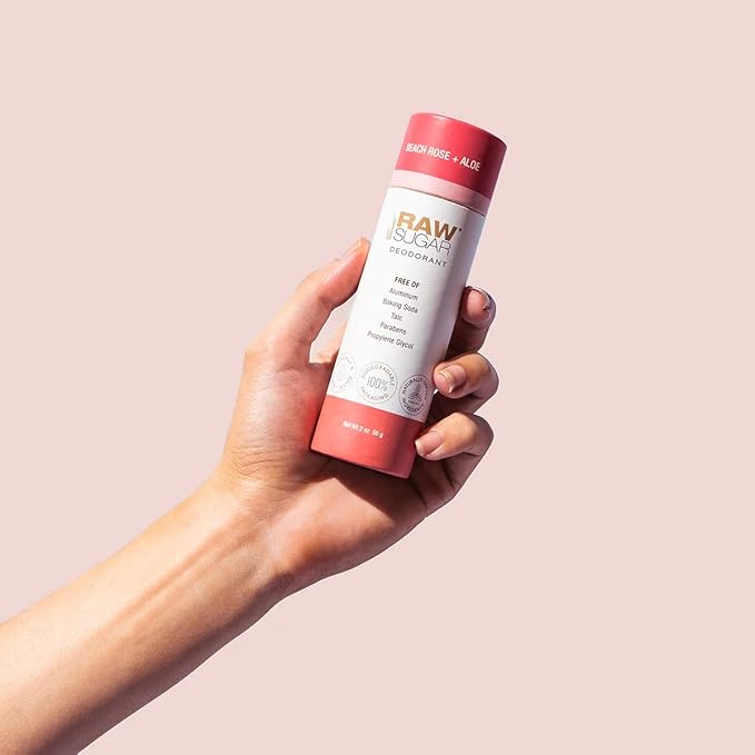 Raw Sugar Beach Rose + Coconut Milk + Shea Body Love Bundle - Sensitive Skin Body Wash, Body Scrub & Deodorant, Clean Ingredients, Formulated without Sulfates and Parabens-Velvo Beauty