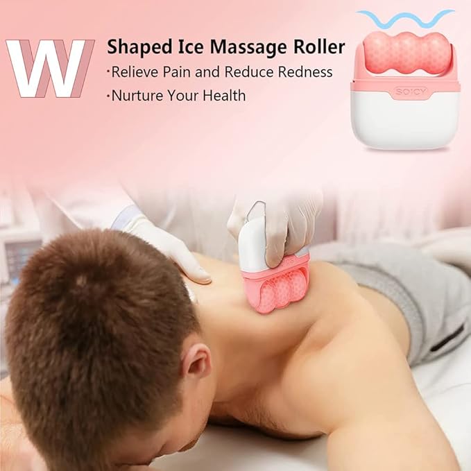 OPENDGO Ice Roller for Face Facial Massager for Eye Puffiness, Reduces Wrinkles, 2 in 1 Facial Skin Care Tool for Body Cold Therapy Tools-Velvo Beauty