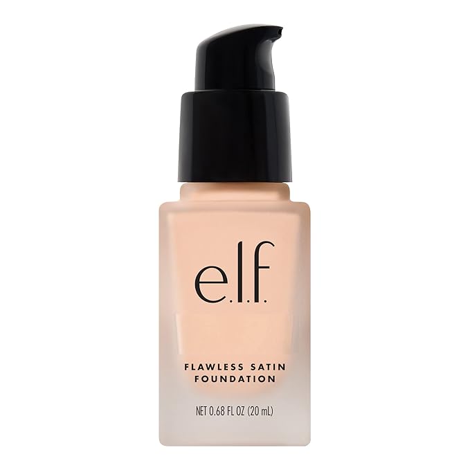 e.l.f. Flawless Finish Foundation, Lightweight & Medium Coverage, Semi-Matte Finish, Swan, 0.68 Fl Oz (20mL)-Velvo Beauty