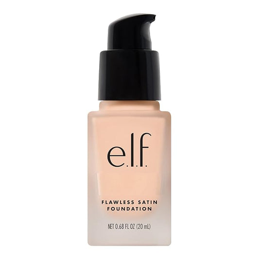 e.l.f. Flawless Finish Foundation, Lightweight & Medium Coverage, Semi-Matte Finish, Swan, 0.68 Fl Oz (20mL)-Velvo Beauty