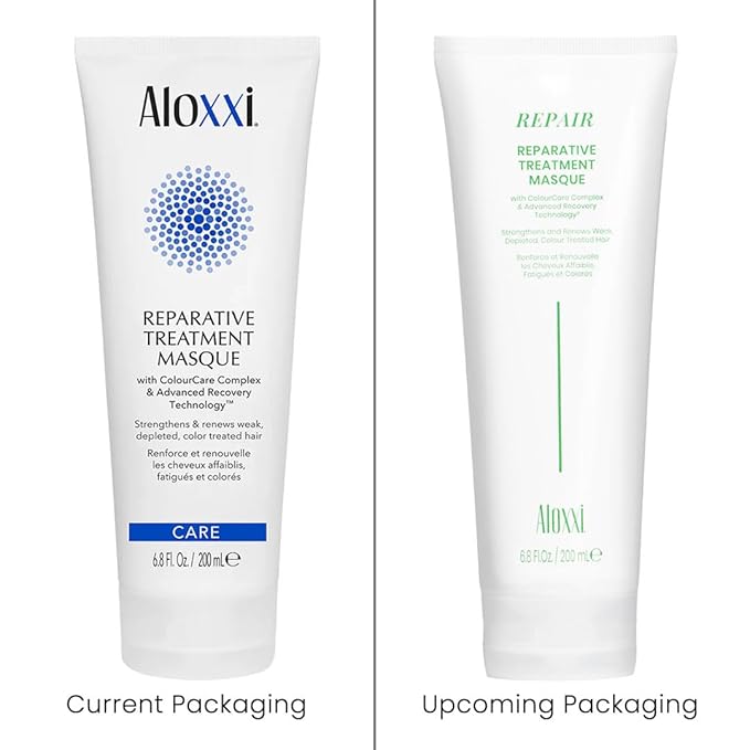 ALOXXI Repair Hair Mask for Color-Treated Hair Enriched with Keratin & Peptides, Deep Conditioning Treatment for Dull and Damaged Locks, 6.8 Fl Oz-Velvo Beauty