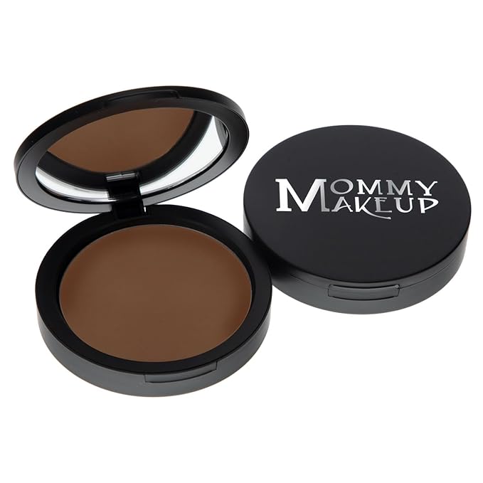Mineral Dual Powder in COFFEE BREAK (Extra Dark) | 4-in-1 Pressed Mineral Foundation with SPF 15 for Flawless Glow & Soft Looking Skin | Oil Free, Talc Free, Gluten Free | 0.45 Oz | by Mommy Makeup-Velvo Beauty