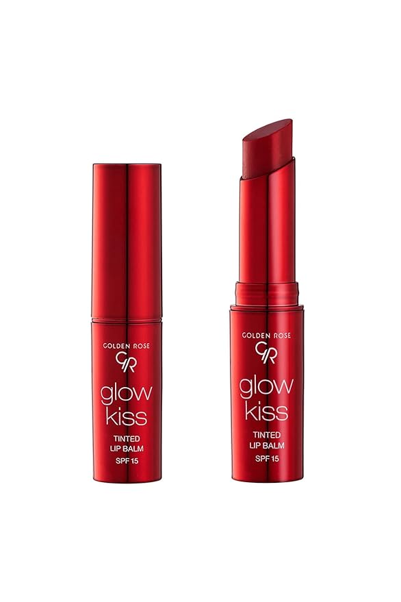 Golden Rose Cosmetics Glow Kiss Tinted Lip Balm with SPF15, Vegan Formula (Cherry Juice)-Velvo Beauty