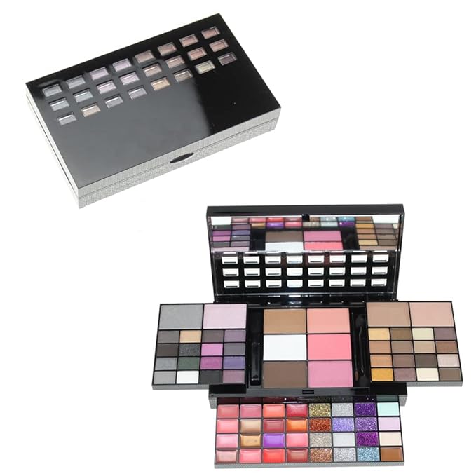 Makeup Kit for Women Full Kit Eyeshadow Facial Blusher Eyebrow Powder Face Concealer Powder Eyeliner Pencil Ultimate Color Combination 74 Colors Makeup Set Combination Palette-Velvo Beauty