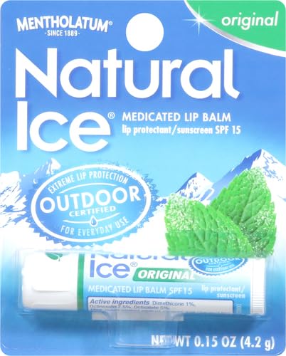 Mentholatum Natural Ice Lip Balm Original SPF 15 1 Each-Velvo Beauty