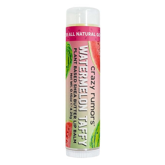Crazy Rumors Watermelon Taffy Lip Balm. 100% Natural, Vegan, Plant-Based, Made in USA (1-Pack)-Velvo Beauty