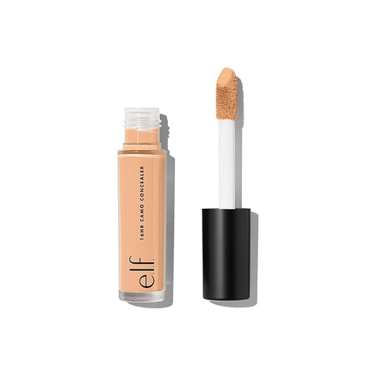e.l.f. 16HR Camo Concealer, Full Coverage & Highly Pigmented, Matte Finish, Medium Beige, 0.203 Fl Oz (6mL)-Velvo Beauty