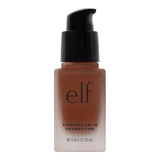 e.l.f. Flawless Finish Foundation, Lightweight & Medium Coverage, Semi-Matte Finish, Truffle, 0.68 Fl Oz (20mL)-Velvo Beauty