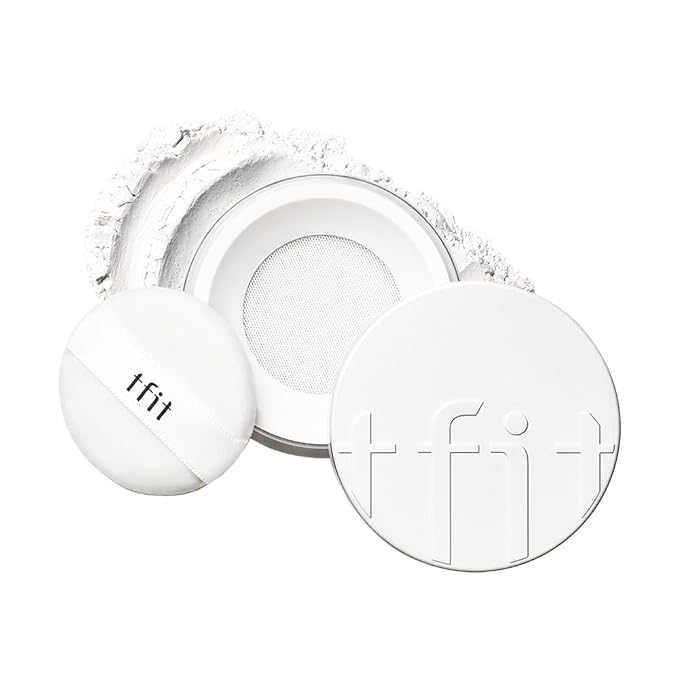 Translucent Set Finishing Powder - Sebum Control Face Loose Powder, Matte & Silky Finish, Lightweight, Long-lasting, Korean Makeup, 0.24 Oz. (01 White, 0.24 Oz.)-Velvo Beauty