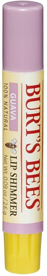 Burt's Bees Lip Shimmer, Guava 0.09 oz (Pack of 6)-Velvo Beauty