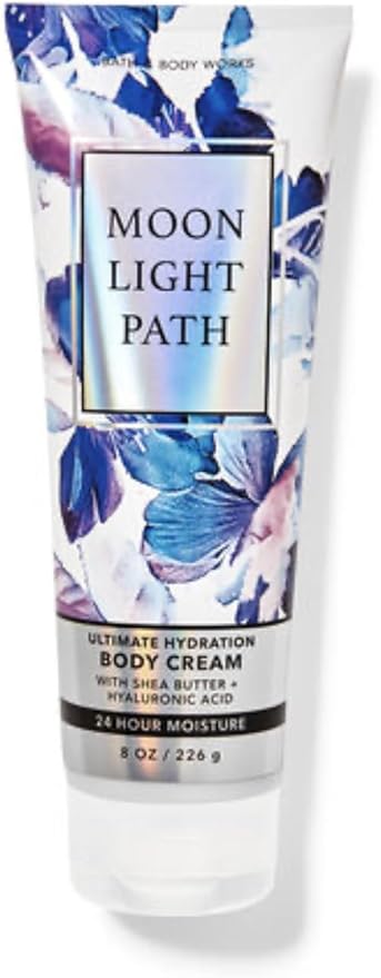 Bath & Body Works - 3 Piece Bundle - Spray - Body Cream - Shower Gel - Full Size and Gift Bag HELLO GORGEOUS (Moonlight Path)-Velvo Beauty