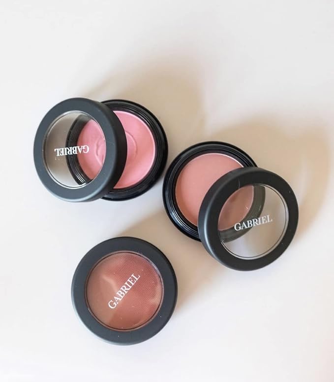 Gabriel Cosmetics Blush (Rose- Medium Muted Pink/Cool Matte), Natural, Paraben Free, Vegan, Gluten-free, Cruelty-free, Non GMO,enhanced with Sea Fennel, creamy and natural finish, 0.1 oz-Velvo Beauty