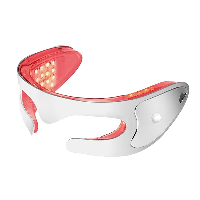 LED Red Light Therapy Eye Device, 3 Modes Red Light Eye Mask with Multi-Frequency Vibration for Anti-Aging, Skin Rejuvenation, Dark Circles, Eye Bags and Wrinkles-Velvo Beauty