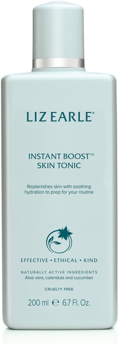 Liz Earle Instant Boost Skin Tonic Face Toner - Hydrating Facial Toner for Dry Skin Enriched with Aloe Vera, Soothing Calendula & Vitamin E to Refresh and Revitalize Complexion (200 ml)