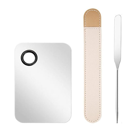 YOCASII Foundation Palette, Foundation Spatula, Makeup Mixing Palette, Makeup Spatula Tool, Makeup Mixing Tray, Nail Art Palette for Mixing Foundation Nail-Art-Velvo Beauty