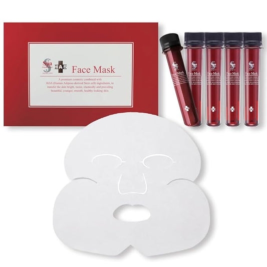 Spa Treatment HAS Face Masks (5 pieces): For Aging Skin, Intense Hydration, Reduces Fine Lines＆ Wrinkles. Great for All Skin Type: Luxurious Moisturizing Face Masks from Japan-Velvo Beauty