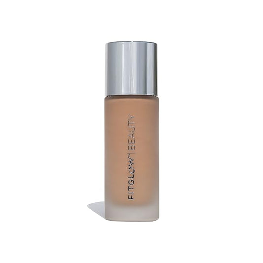 Fitglow Beauty - Natural Foundation+ Photo-Filtering Foundation | Vegan, Woman-Owned Clean Beauty (F4 - Medium Tan, Neutral Undertones)-Velvo Beauty