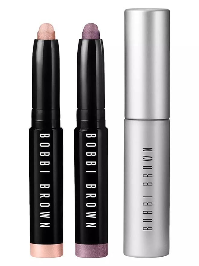 Bobbi Brown City Stroll Mini Long-Wear Cream Shadow Stick Set: Golden Pink and Mauve with Smokey Eye Mascara-Velvo Beauty