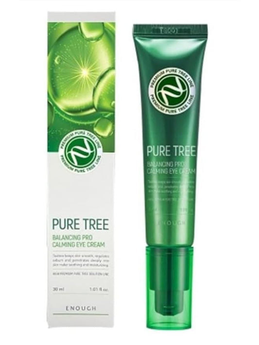 Enough Pure Tree Balancing Pro Calming Eye Cream - Soothes and Hydrates, 1.01 fl oz (30ml)-Velvo Beauty
