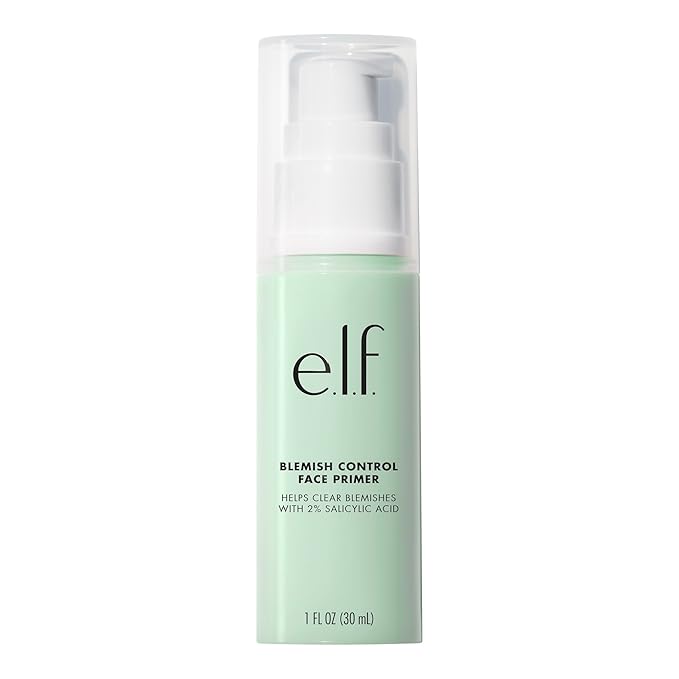 e.l.f. Blemish Control Face Primer, Soothing & Hydrating Makeup Primer For Fighting Blemishes, Grips Makeup To Last, Vegan & Cruelty-free, Large-Velvo Beauty