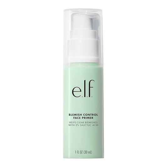 e.l.f. Blemish Control Face Primer, Soothing & Hydrating Makeup Primer For Fighting Blemishes, Grips Makeup To Last, Vegan & Cruelty-free, Large-Velvo Beauty