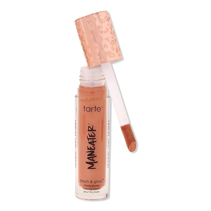 Tarte Maneater Blush And Glow Cheek Plump Full Size 8ML (Buffed Peach, 8mL)-Velvo Beauty