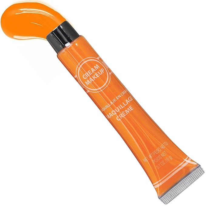 Orange Cream Makeup Tube - 0.7 oz. (Pack of 1) - Vibrant Color & Pigmented Perfect for Festive & Creative Looks-Velvo Beauty