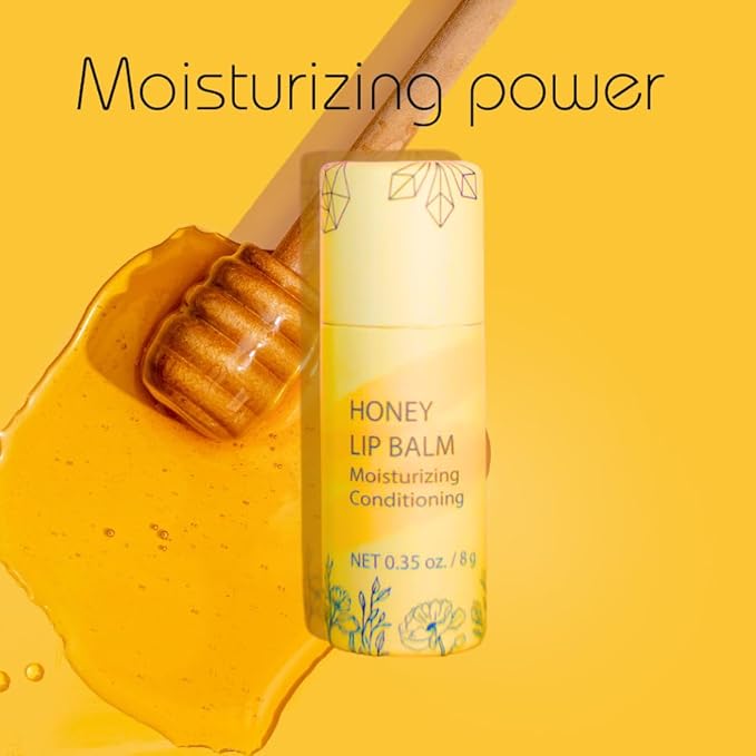 Natural Honey Lip Balm - 100%-grassfed Beef Tallow Chapstick, Organic Raw Honey & Argan Oil - Ultra Moisturizing, Conditioning, No Paraffin, Non Toxic, all Natural - 3 Pack (3x0.28 oz) Untinted-Velvo Beauty