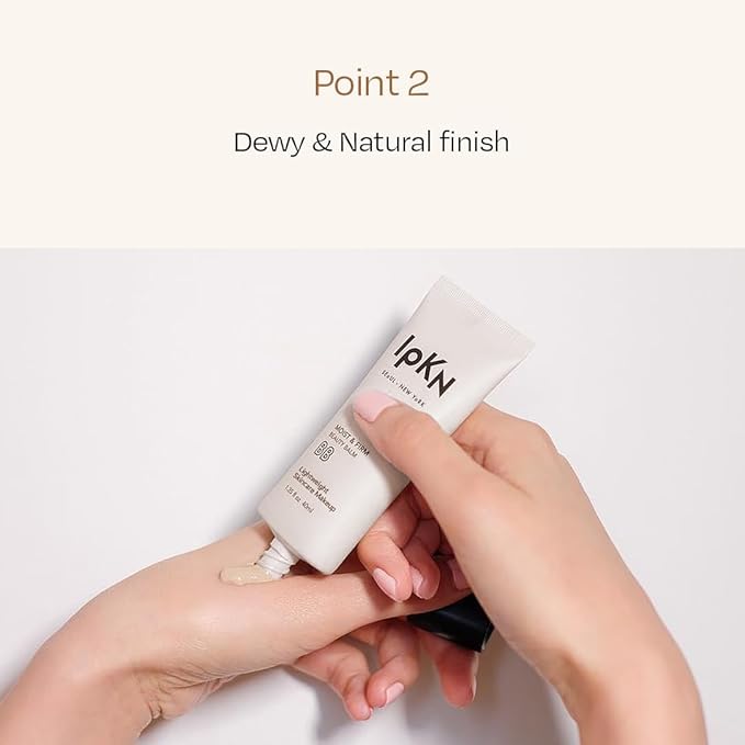 IPKN Moist & Firm BB Cream - Ultra-Hydrating Daily BB Cream with or without SPF40 - Lightweight, Non-Greasy Face Base with Antioxidants for Smooth, Radiant Skin-Velvo Beauty