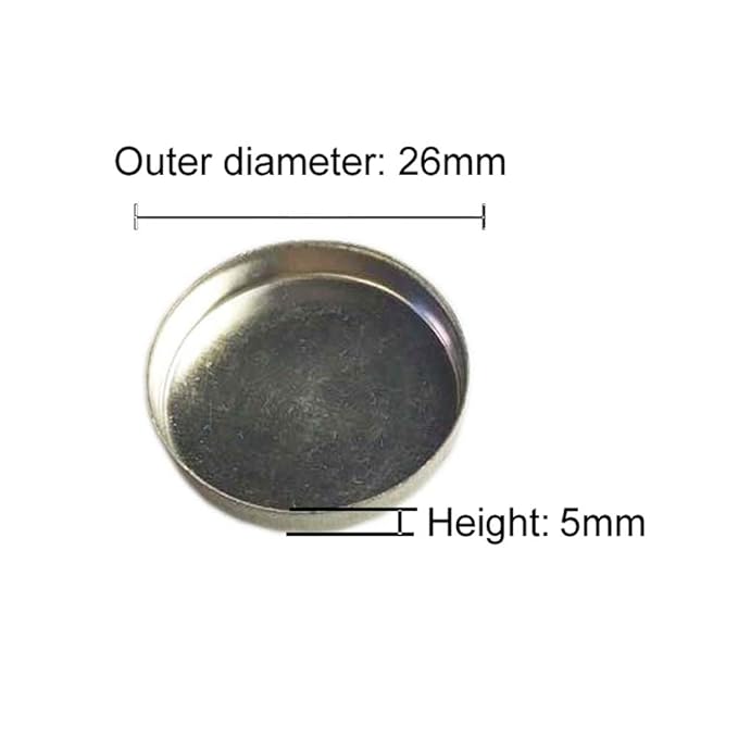 30 Pieces Empty Round Metal Tin Palette Pans Round Metal Pans Cosmetic Eyeshadow Pans for Eyeshadow Palette for Magnetic Makeup Palette, 26mm Diameter 5mm Height-Velvo Beauty