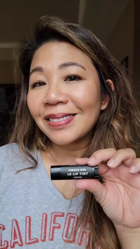 French Girl Le Lip Tint - Moisturizing & Hydrating Lip Balm for Sheer, Buildable Coverage & Shine, Clean Formula, Organic Ingredients, Vegan & Cruelty-Free-Velvo Beauty